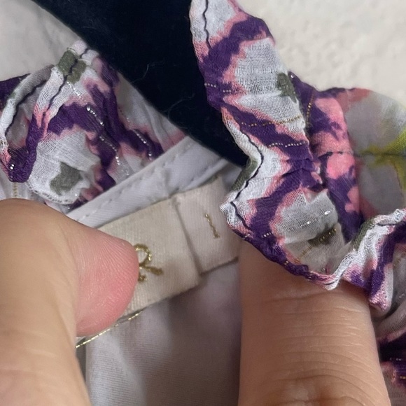 Marie Oliver Bryer Metallic Geometric Print Dress Size Large - Picture 3 of 10